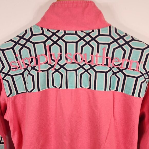 Simply Southern Long Sleeve 1/2 Zip Pullover Size Small - Picture 4 of 11